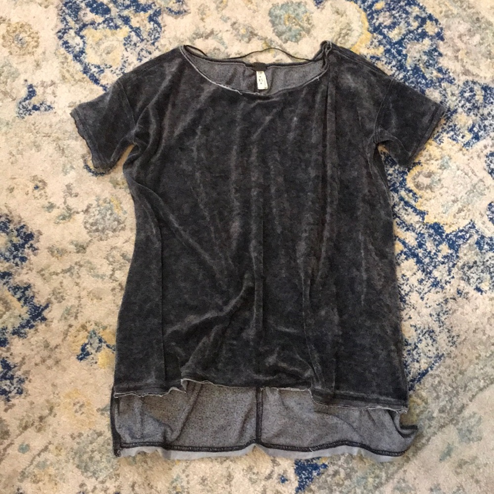 Free People Crushed Velvet Top